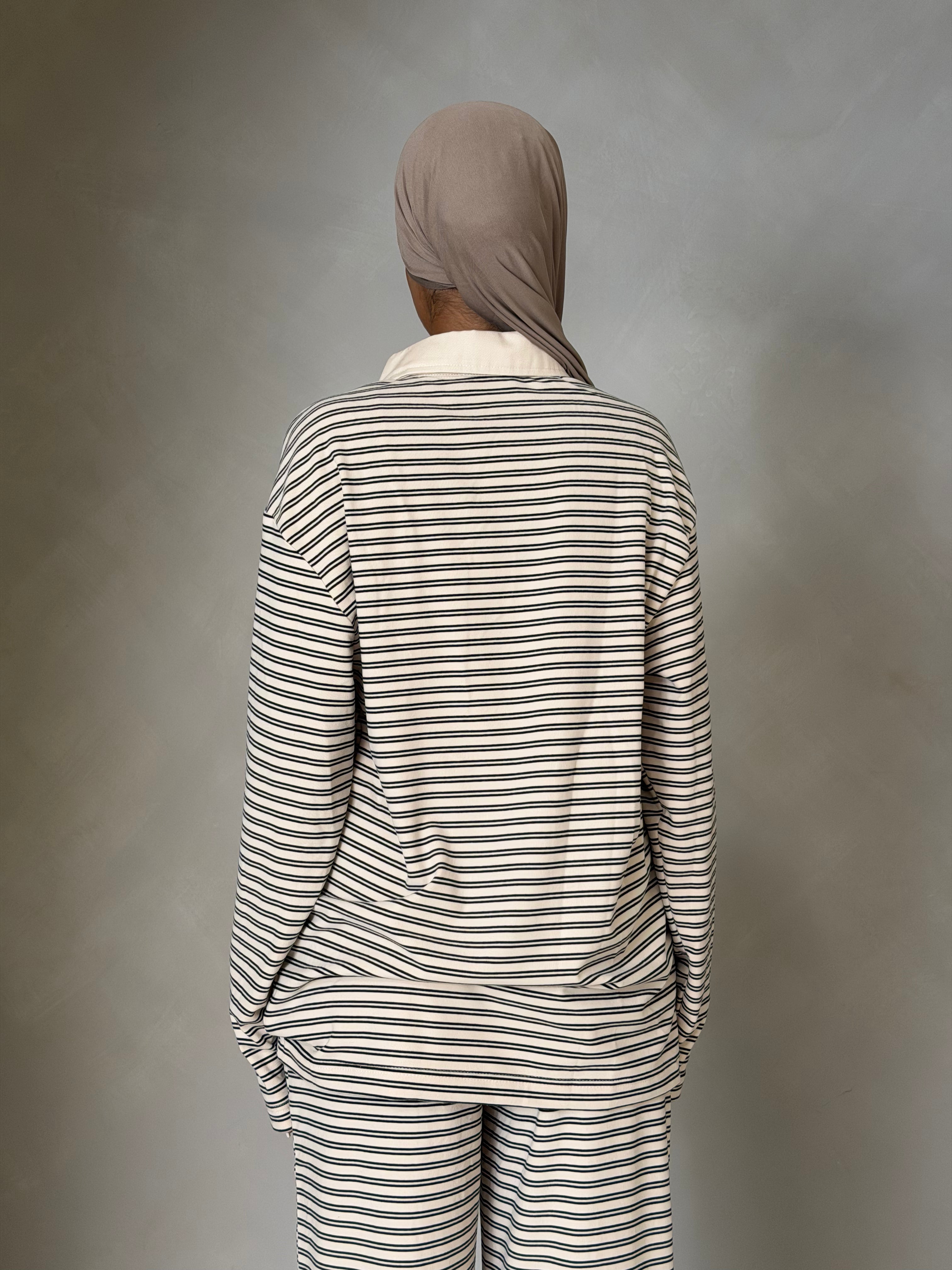 Stripe Collared Top