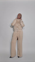 Suede Tailored Trousers