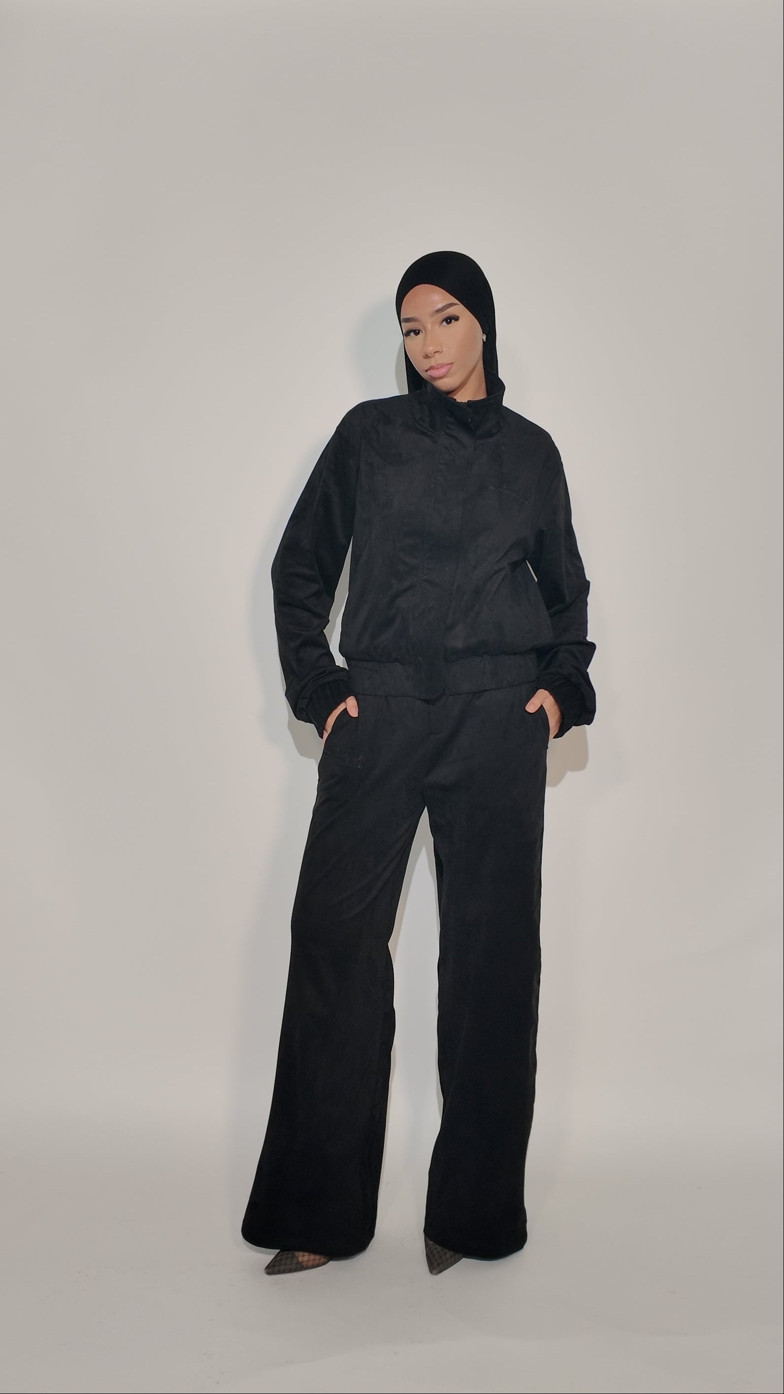 Suede Tailored Trousers